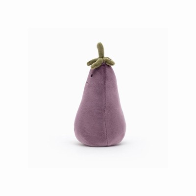 Jellycat Vivacious Vegetable Aubergine USA | 13890PAVX